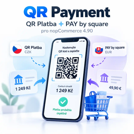 Obrázek QR Payment – QR Platba a PAY by square